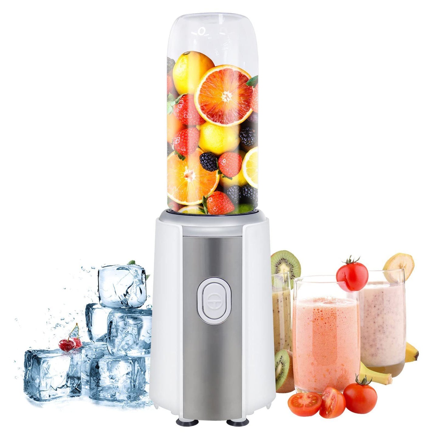Standmixer Entsafter-Mixer mit 300W Leistung und 600ml Glasbehälter