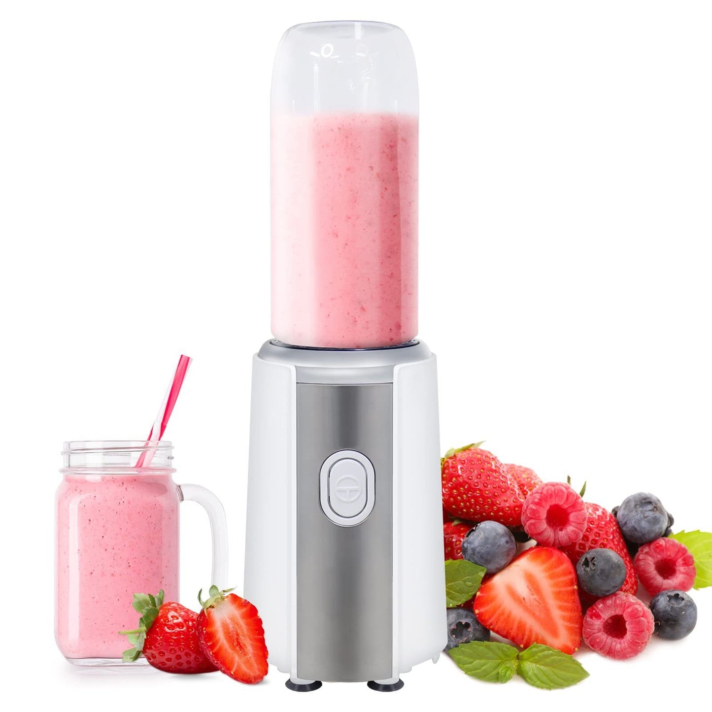 Standmixer Entsafter-Mixer mit 300W Leistung und 600ml Glasbehälter