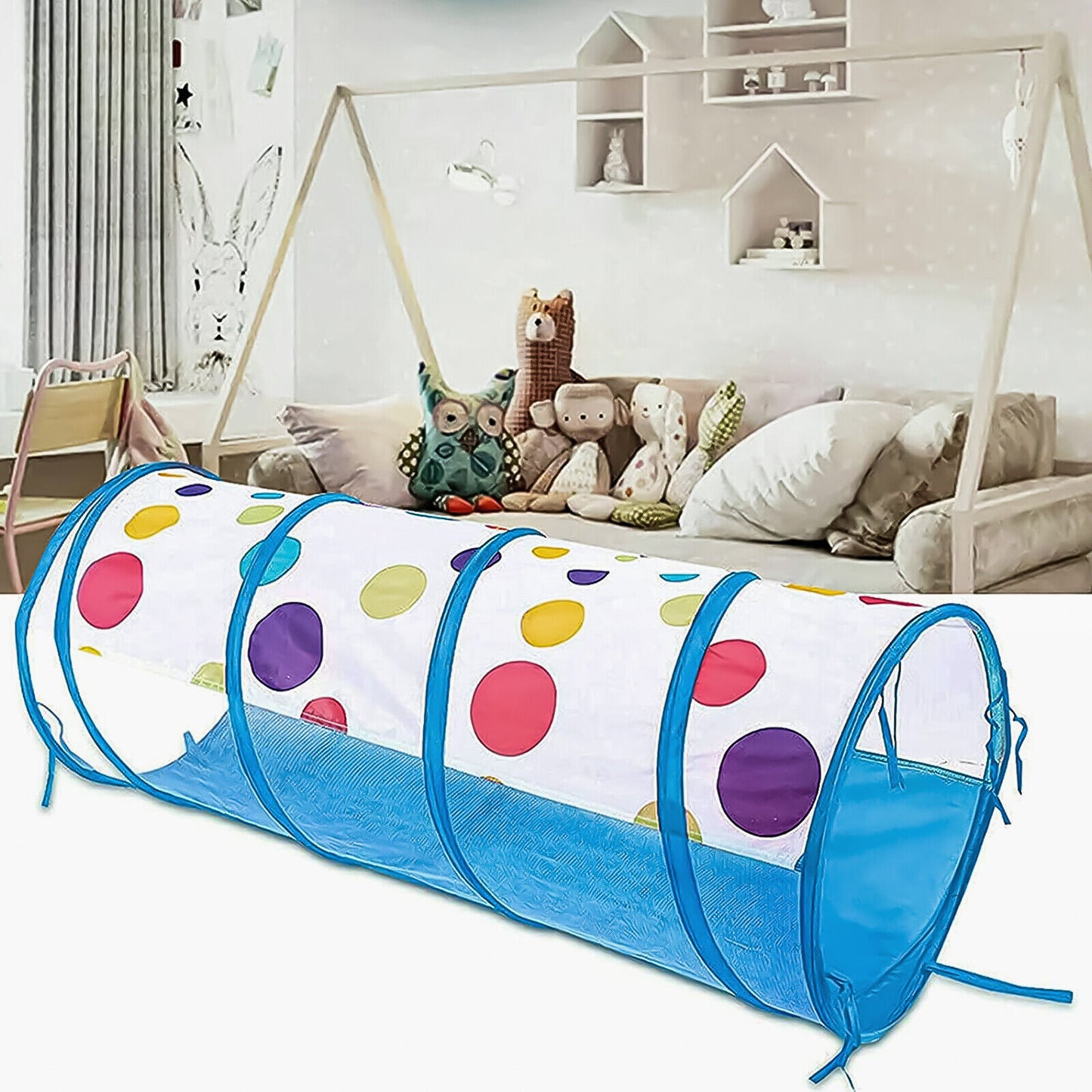 3 in1 Kids Play Tent Baby Tunnel Ocean Ball Pit Toy Playhouse Playhouse for Kids