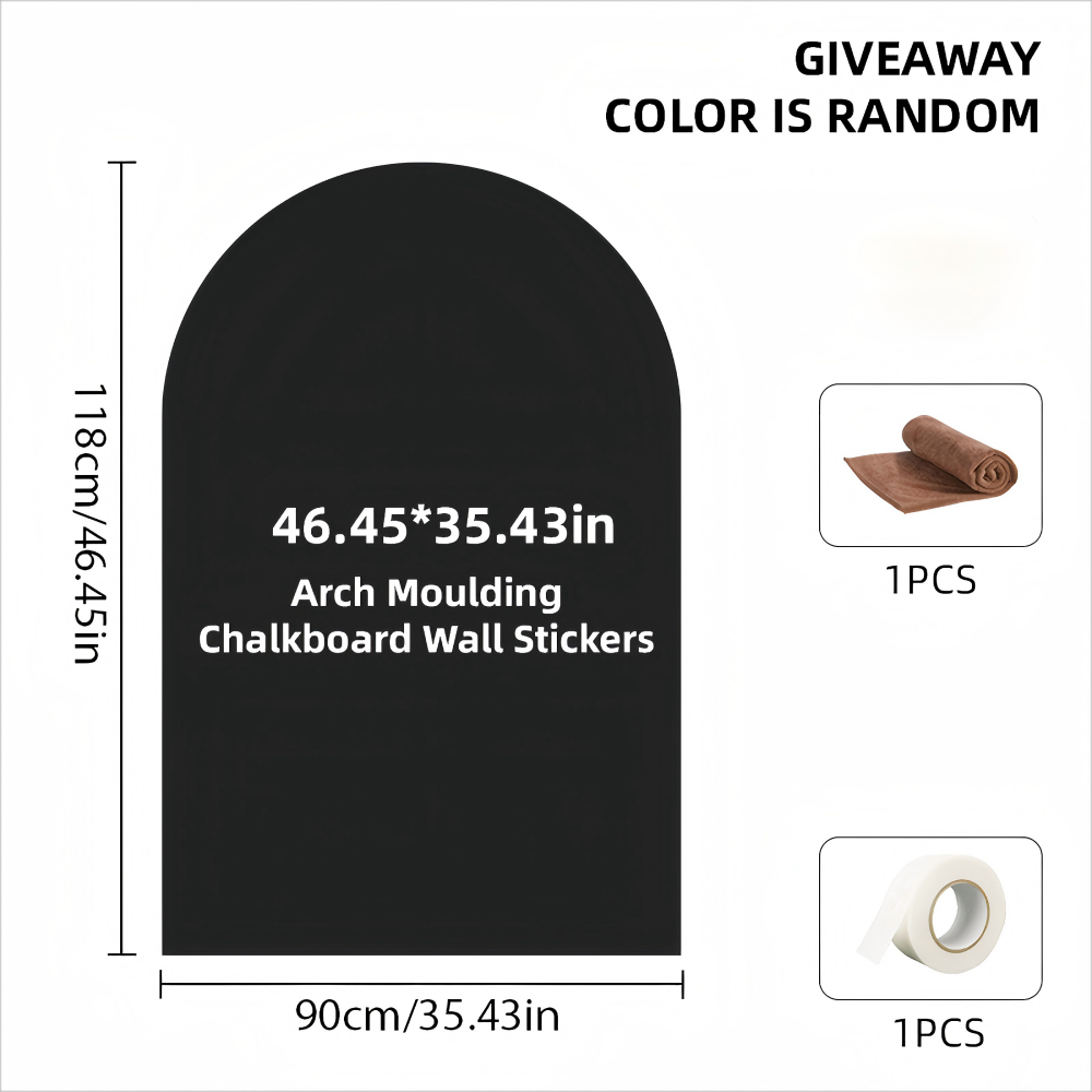 Xiaohongshu Hot Selling Arch Blackboard 118 * 90cm Wall Stickers, Home Creative Decoration Message Board, Graffiti Space Renovation(Shipping:Amazon Shipping + Amazon MCF)