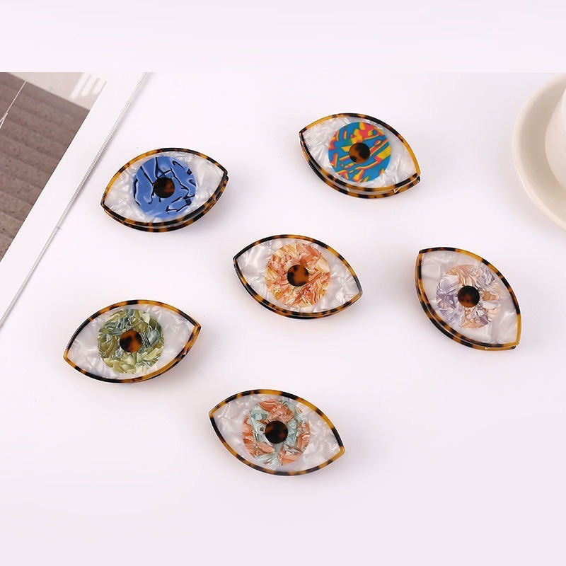 French Big Eye Acetate Hair Scrunchies