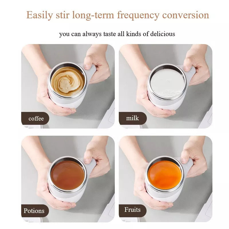 Rechargeable Automatic Self-Stirring Coffee Cup – Electric Magnetic Mixer for Coffee, Milk, and Shakes