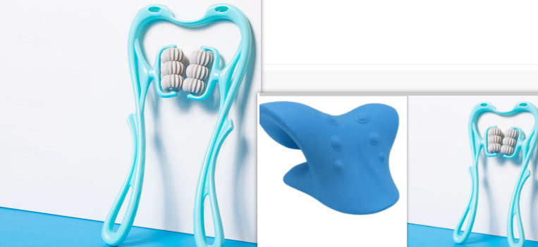 Manual Six-Wheel Neck Massager – Multifunctional Roller Massage Tool for Pain Relief & Relaxation