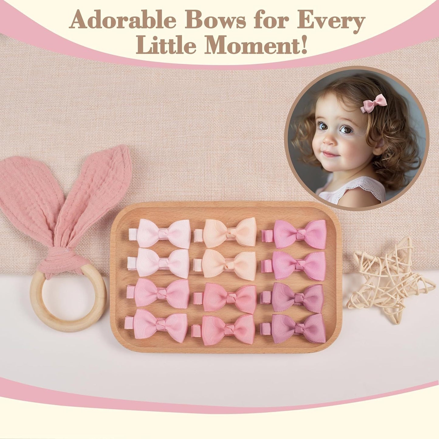40 80 Pieces Fully Lined No Slip Hair Clips In 20 40 Pastel Colors, Barrettes And Bows For Infants, Toddlers, And Baby Girls