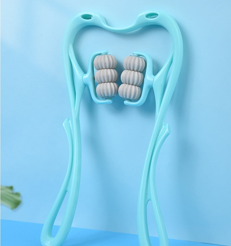 Manual Six-Wheel Neck Massager – Multifunctional Roller Massage Tool for Pain Relief & Relaxation