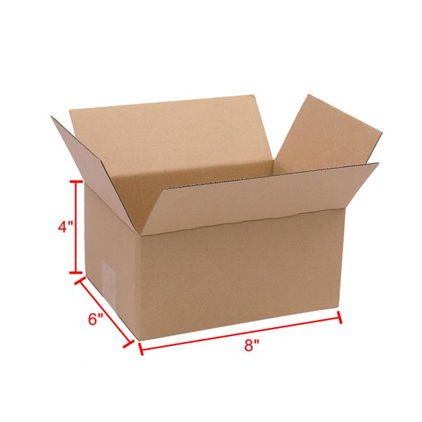 100 Corrugated Paper Boxes 8x6x4"(20.3*15.2*10cm)Yellow
