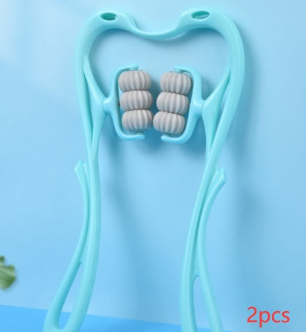 Manual Six-Wheel Neck Massager – Multifunctional Roller Massage Tool for Pain Relief & Relaxation