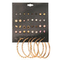 20 Pairs Of Combination Earrings Set With Multi-Element Crystal