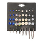 20 Pairs Of Combination Earrings Set With Multi-Element Crystal