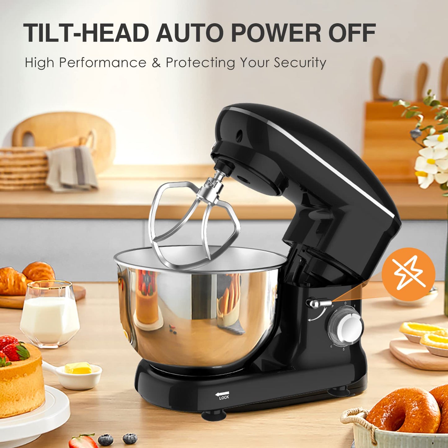 Food processor with 5.5 litre stainless steel bowl, 1500 W, silent multifunction version with metal bowl and meta whisk