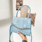 New Style Color Contrast Printing Women's Fashion Chain Messenger Bag