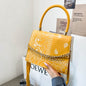 New Style Color Contrast Printing Women's Fashion Chain Messenger Bag